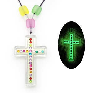 [모아네006]야광십자가목걸이만들기 교회 성경학교 선교