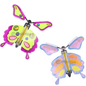 [유비네2521] SA 창작용 고무동력 팔랑 나비 (10인용)  /고무줄 탄성 나비 만들기