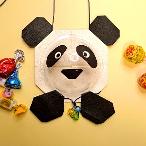 [종이가게374] 어린이날 동물 사탕 목걸이 가방 종이접기 만들기 세트, 펜더