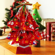[종이가게0254]종이접기패키지 diy 크리스마스 장식 미니 빨강 트리 만들기 1인/5인용